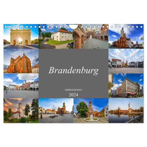 Brandenburg Impressionen (Wandkalender 2024 Din A4 Quer) Calvendo Monatskalender