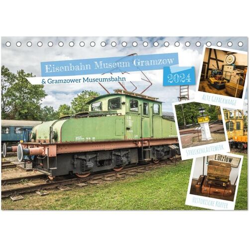 Eisenbahn Museum Gramzow (Tischkalender 2024 Din A5 Quer) Calvendo Monatskalender