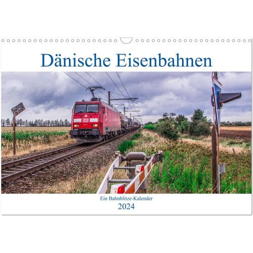 Dänische Eisenbahnen (Wandkalender 2024 Din A3 Quer) Calvendo Monatskalender