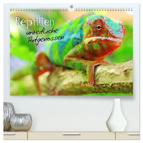Calvendo Verlag Reptilien Urzeitliche Artgenossen (Hochwertiger Premium Wandkalender 2024 Din A2 Quer) Kunstdruck In Hochglanz