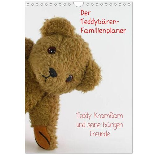 Calvendo Verlag Der Teddybären-Familienplaner (Wandkalender 2024 Din A4 Hoch) Calvendo Monatskalender