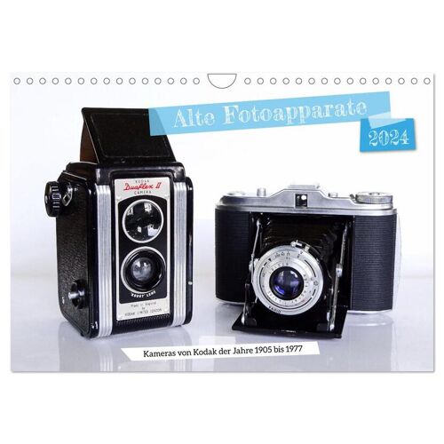 Calvendo Alte Fotoapparate – Kameras Von Kodak Der Jahre 1905 Bis 1977 (Wandkalender 2024 Din A4 Quer) Calvendo Monatskalender