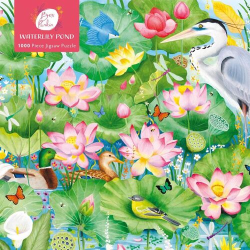 Flame Tree Publishing Adult Jigsaw Puzzle: Bex Parkin: Waterlily Pond