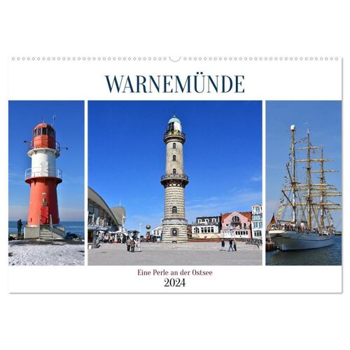 Warnemünde (Wandkalender 2024 Din A2 Quer) Calvendo Monatskalender