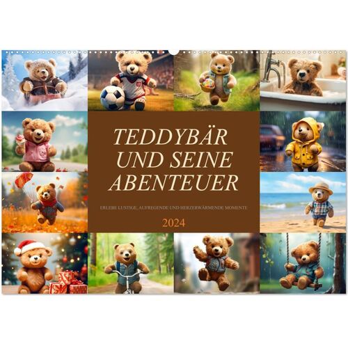 Teddybär Und Seine Abenteuer (Wandkalender 2024 Din A2 Quer) Calvendo Monatskalender