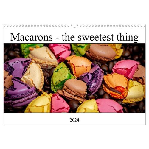 Calvendo Macarons – The Sweetest Thing (Wall Calendar 2024 Din A3 Landscape) Calvendo 12 Month Wall Calendar