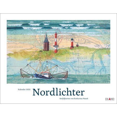 Eiland Kalender Nordlichter - See(H)Karten Kalender 2025