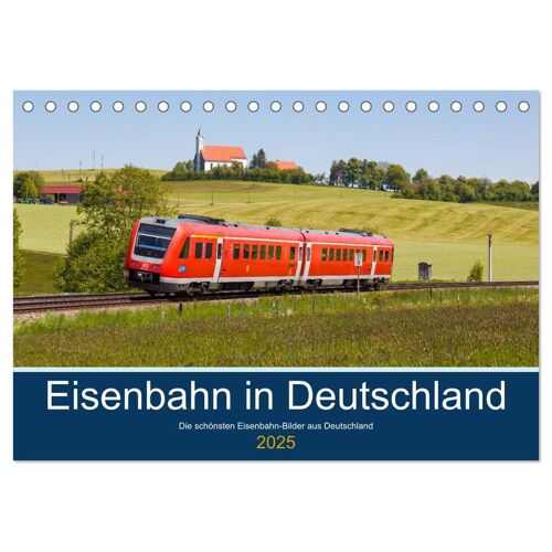 Eisenbahn In Deutschland (Tischkalender 2025 Din A5 Quer) Calvendo Monatskalender