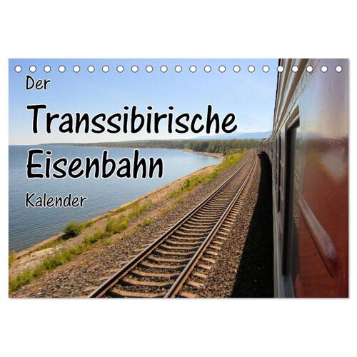Der Transsibirische Eisenbahn Kalender (Tischkalender 2025 Din A5 Quer) Calvendo Monatskalender