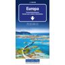 Kümmerly und Frey Europa Fernverkehrsstrassen Strassenkarte 1:36 Mio.