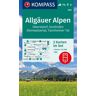 Kompass Karten GmbH Kompass Wanderkarten-Set 003 Allgäuer Alpen Oberstdorf Sonthofen Kleinwalsertal Tannheimer Tal (2 Karten) 1:25.000