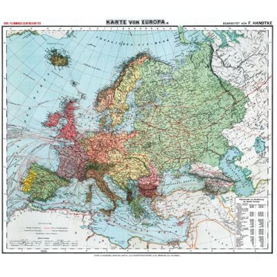 Rockstuhl Verlag Historische Karte: Europa Um 1910 (Plano) Rockstuhl Verlag Historische Karte: Europa Um 1910 (Plano)