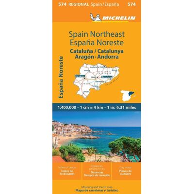 Michelin Spain Northeast 1:400 000 Michelin Spain Northeast 1:400 000