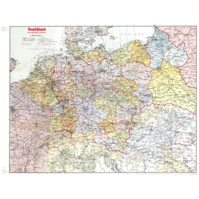 Rockstuhl Verlag Historische Karte: Deutschland 1942 Rockstuhl Verlag Historische Karte: Deutschland 1942