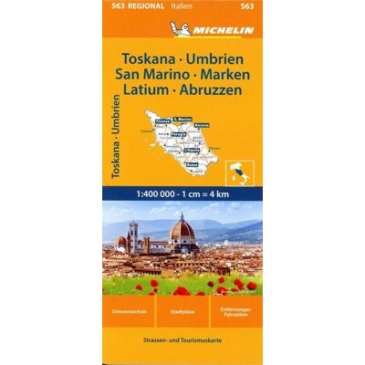 Michelin Toskana Umbrien San Marino Marken Latium Abruzzen. Straßen- Und Tourismuskarte 1:400.000 Michelin Toskana Umbrien San Marino Marken Latium Abruzzen. Straßen- Und Tourismuskarte 1:400.000