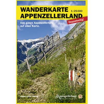 Appenzeller Verlag Wanderkarte Appenzellerland 1:25000 Appenzeller Verlag Wanderkarte Appenzellerland 1:25000