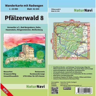 Natur Navi GmbH Pfälzerwald 8. Blatt 42-544 1 : 25 000 Natur Navi GmbH Pfälzerwald 8. Blatt 42-544 1 : 25 000