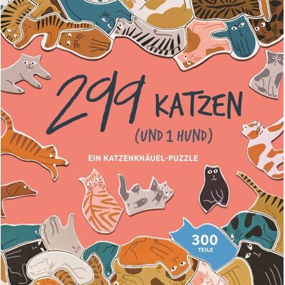 Laurence King Verlag GmbH 299 Katzen (Und 1 Hund). Puzzle 300 Teile Laurence King Verlag GmbH 299 Katzen (Und 1 Hund). Puzzle 300 Teile