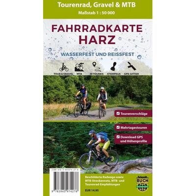 Schmidt-Buch-Verlag Fahrradkarte Harz 1 : 50 000 Schmidt-Buch-Verlag Fahrradkarte Harz 1 : 50 000