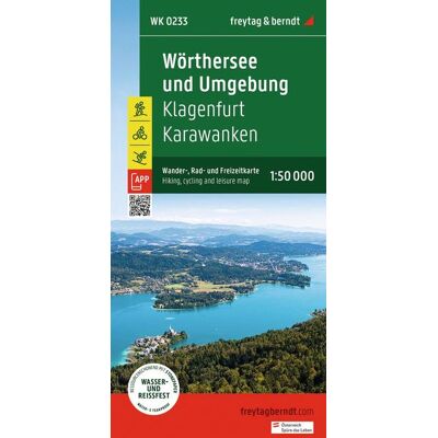 Freytag + Berndt Freytag & Berndt Wanderkarte Wk 0233 Wörthersee Und Umgebung Klagenfurt - Karawanken 1:50.000 Freytag + Berndt Freytag & Berndt Wanderkarte Wk 0233 Wörthersee Und Umgebung Klagenfurt - Karawanken 1:50.000