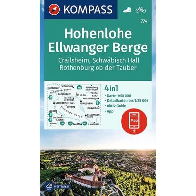 Kompass Karten GmbH Kompass Wanderkarte 774 Hohenlohe Ellwanger Berge Crailsheim Schwäbisch Hall Rothenburg Ob Der Tauber 1:50.000 Kompass Karten GmbH Kompass Wanderkarte 774 Hohenlohe Ellwanger Berge Crailsheim Schwäbisch Hall Rothenburg Ob Der Tauber 1:50.000