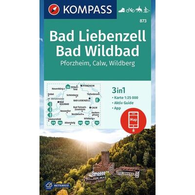 Kompass Karten GmbH Kompass Wanderkarte 873 Bad Liebenzell Bad Wildbad 1:25.000 Kompass Karten GmbH Kompass Wanderkarte 873 Bad Liebenzell Bad Wildbad 1:25.000