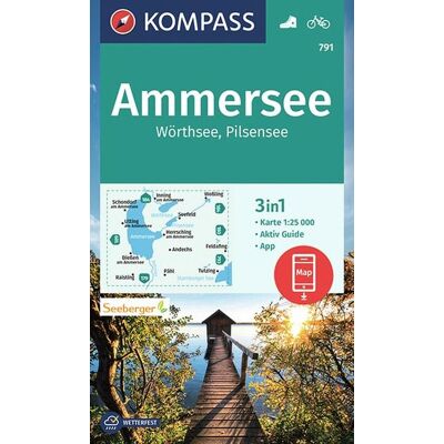 Kompass Karten GmbH Kompass Wanderkarte 791 Ammersee Wörthsee Pilsensee 1:25.000 Kompass Karten GmbH Kompass Wanderkarte 791 Ammersee Wörthsee Pilsensee 1:25.000