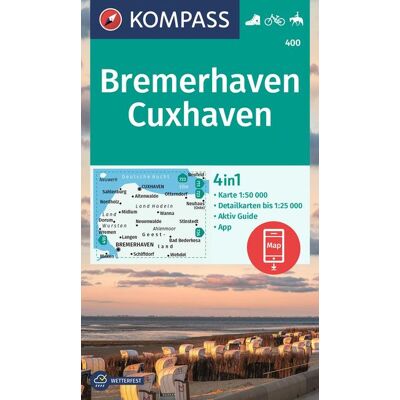 Kompass Karten GmbH Kompass Wanderkarte 400 Bremerhaven-Cuxhaven 1:50.000 Kompass Karten GmbH Kompass Wanderkarte 400 Bremerhaven-Cuxhaven 1:50.000