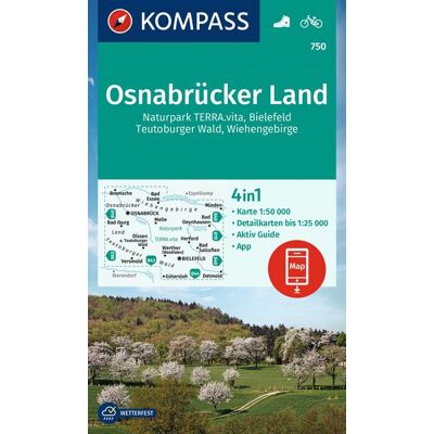 Kompass Karten GmbH Kompass Wanderkarte 750 Osnabrücker Land Np Terra.Vita Bielefeld Teutoburger Wald Wiehengeb. 1:50.000 Kompass Karten GmbH Kompass Wanderkarte 750 Osnabrücker Land Np Terra.Vita Bielefeld Teutoburger Wald Wiehengeb. 1:50.000
