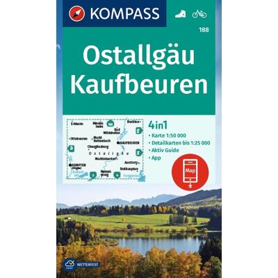 Kompass Karten GmbH Kompass Wanderkarte 188 Ostallgäu Kaufbeuren 1:50.000 Kompass Karten GmbH Kompass Wanderkarte 188 Ostallgäu Kaufbeuren 1:50.000