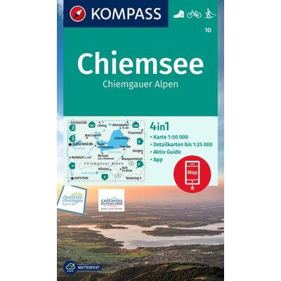 Kompass Karten GmbH Kompass Wanderkarte 10 Chiemsee Chiemgauer Alpen 1:50.000 Kompass Karten GmbH Kompass Wanderkarte 10 Chiemsee Chiemgauer Alpen 1:50.000