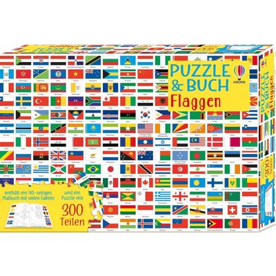 Usborne Verlag Puzzle & Buch: Flaggen Usborne Verlag Puzzle & Buch: Flaggen
