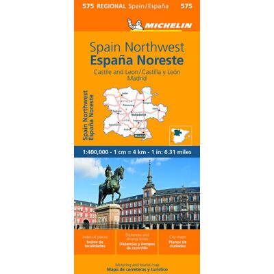 Michelin Spain Northwest - Castilla Y - León Madrid Regional Map 575 Michelin Spain Northwest - Castilla Y - León Madrid Regional Map 575