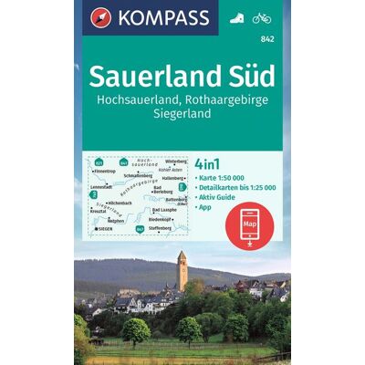 Kompass Karten GmbH Kompass Wanderkarte 842 Sauerland Süd Hochsauerland Rothaargebirge Siegerland 1:50.000 Kompass Karten GmbH Kompass Wanderkarte 842 Sauerland Süd Hochsauerland Rothaargebirge Siegerland 1:50.000