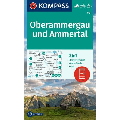 Kompass Karten GmbH Kompass Wanderkarte 05 Oberammergau Und Ammertal 1:35.000 Kompass Karten GmbH Kompass Wanderkarte 05 Oberammergau Und Ammertal 1:35.000