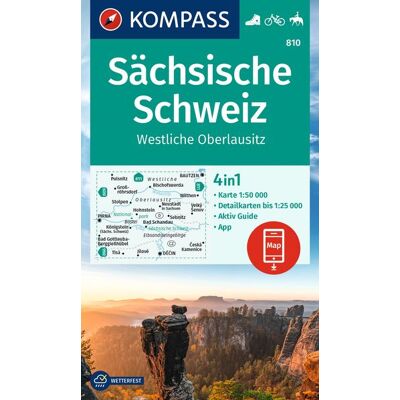 Kompass Karten GmbH Kompass Wanderkarte 810 Sächsische Schweiz Westliche Oberlausitz 1:50.000 Kompass Karten GmbH Kompass Wanderkarte 810 Sächsische Schweiz Westliche Oberlausitz 1:50.000