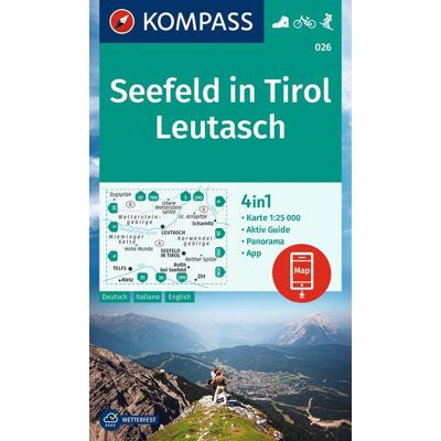 Kompass Karten GmbH Kompass Wanderkarte 026 Seefeld In Tirol Leutasch 1:25.000 Kompass Karten GmbH Kompass Wanderkarte 026 Seefeld In Tirol Leutasch 1:25.000