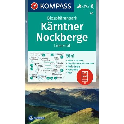 Kompass Karten GmbH Kompass Wanderkarte 66 Biosphärenpark Kärntner Nockberge Liesertal 1:50.000 Kompass Karten GmbH Kompass Wanderkarte 66 Biosphärenpark Kärntner Nockberge Liesertal 1:50.000