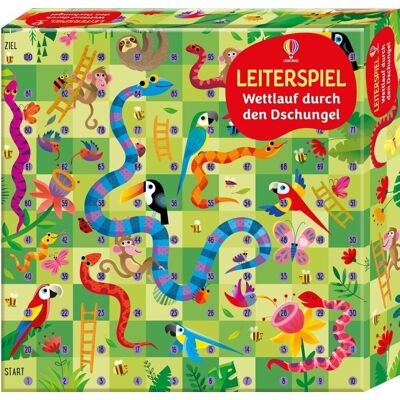Usborne Verlag Leiterspiel: Wettlauf Durch Den Dschungel Usborne Verlag Leiterspiel: Wettlauf Durch Den Dschungel