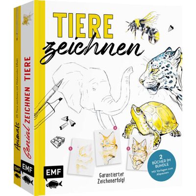 Edition Michael Fischer Tiere Zeichnen - Das Xxl-Starter-Set: Zwei Bücher Im Bundle Edition Michael Fischer Tiere Zeichnen - Das Xxl-Starter-Set: Zwei Bücher Im Bundle