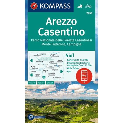 Kompass Karten GmbH Kompass Wanderkarte 2459 Arezzo Casentino Parco Nazionale Delle Foreste Casentinesi Monte Falterona Campigna 1:50.000 Kompass Karten GmbH Kompass Wanderkarte 2459 Arezzo Casentino Parco Nazionale Delle Foreste Casentinesi Monte Falterona Campigna 1:50.000