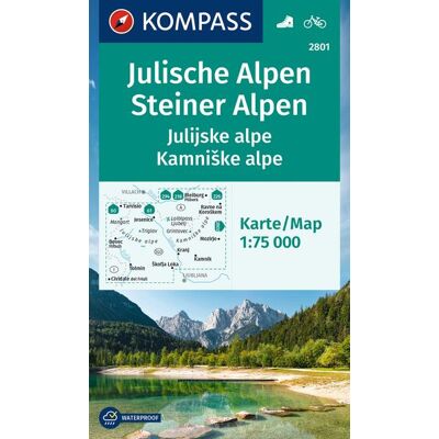 Kompass Karten GmbH Kompass Wanderkarte 2801 Julische Alpen/julijske Alpe Steiner Alpen/kamniske Alpe 1:75.000 Kompass Karten GmbH Kompass Wanderkarte 2801 Julische Alpen/julijske Alpe Steiner Alpen/kamniske Alpe 1:75.000