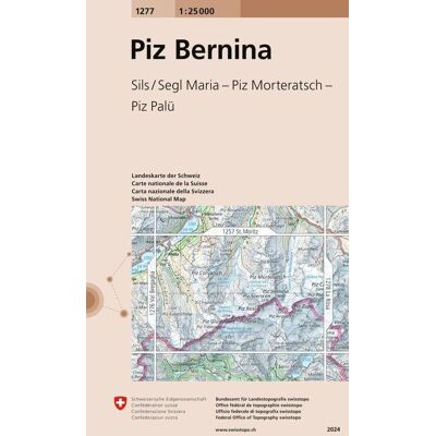 Bundesamt für Landestopog Swisstopo 1 : 25 000 Piz Bernina Bundesamt für Landestopog Swisstopo 1 : 25 000 Piz Bernina