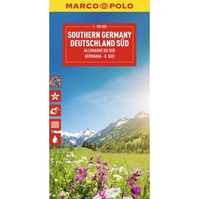 Mairdumont Marco Polo Reisekarte Deutschland Süd 1:550.000 Mairdumont Marco Polo Reisekarte Deutschland Süd 1:550.000