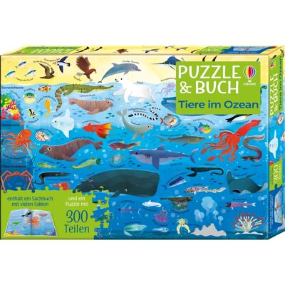 Usborne Verlag Puzzle & Buch: Tiere Im Ozean Usborne Verlag Puzzle & Buch: Tiere Im Ozean
