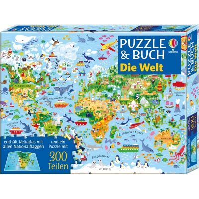 Usborne Verlag Puzzle Und Buch: Die Welt Usborne Verlag Puzzle Und Buch: Die Welt