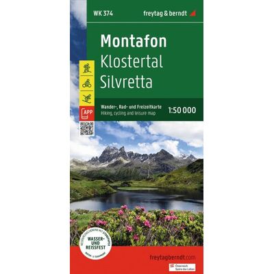 Freytag + Berndt Freytag & Berndt Wanderkarte Wk 374 Montafon Klostertal - Silvretta 1:50.000 Freytag + Berndt Freytag & Berndt Wanderkarte Wk 374 Montafon Klostertal - Silvretta 1:50.000