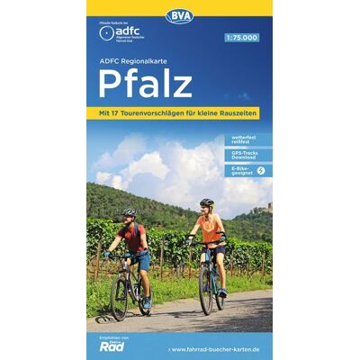 BVA Bielefelder Verlag Bva Adfc Regionalkarte Pfalz 1:75.000 BVA Bielefelder Verlag Bva Adfc Regionalkarte Pfalz 1:75.000