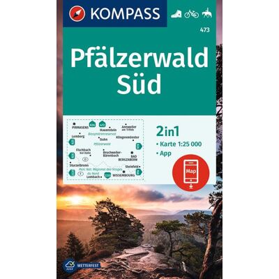 Kompass Karten GmbH Kompass Wanderkarte 473 Pfälzerwald Süd 1:25.000 Kompass Karten GmbH Kompass Wanderkarte 473 Pfälzerwald Süd 1:25.000