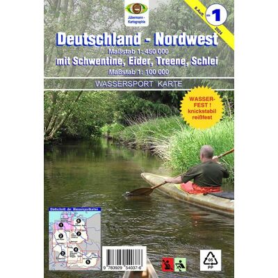 Jübermann Wassersport-Wanderkarte / Deutschland Nordwest Für Kanu- Und Rudersport Jübermann Wassersport-Wanderkarte / Deutschland Nordwest Für Kanu- Und Rudersport